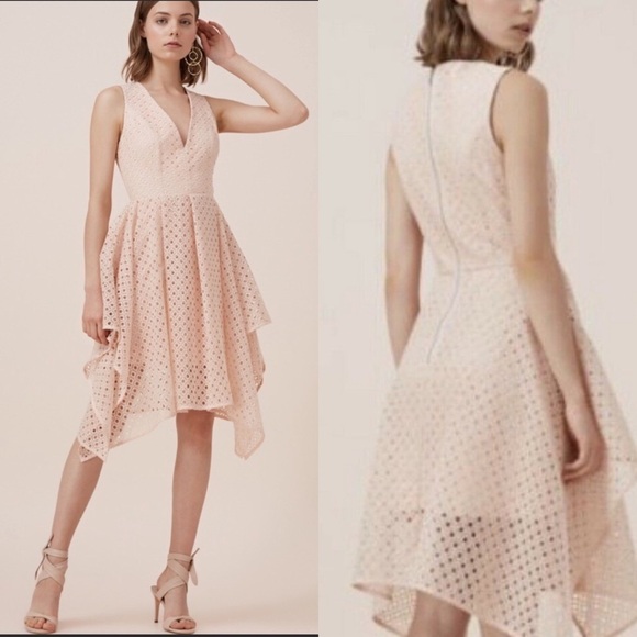 Keepsake The Label Last Dance A line Eyelet Dress Soft Peach Small - Picture 1 of 9
